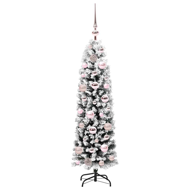 vidaXL Mű karácsonyfa 150 LED-del Zöld 120 cm PVC, acél és műanyag