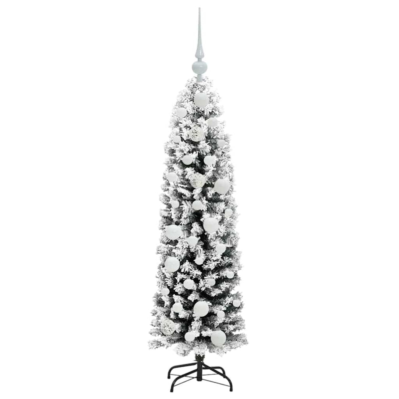 vidaXL Mű karácsonyfa 150 LED-del Zöld 120 cm PVC, acél és műanyag