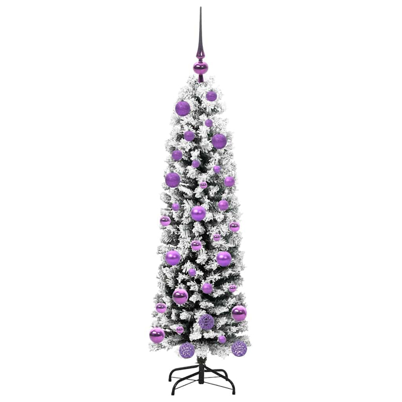 vidaXL Mű karácsonyfa 150 LED-del Zöld 120 cm PVC, acél és műanyag
