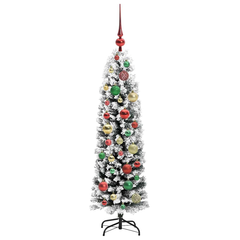 vidaXL Mű karácsonyfa 150 LED-del Zöld 120 cm PVC, acél és műanyag