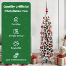 vidaXL Mű karácsonyfa 150 LED-del Zöld 150 cm PVC, acél és műanyag