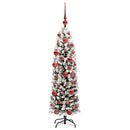 vidaXL Mű karácsonyfa 150 LED-del Zöld 150 cm PVC, acél és műanyag