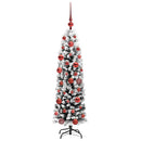 vidaXL Mű karácsonyfa 150 LED-del Zöld 150 cm PVC, acél és műanyag