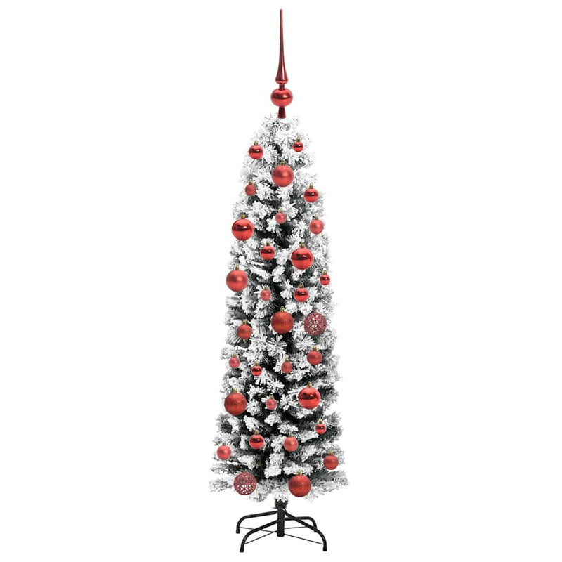 vidaXL Mű karácsonyfa 150 LED-del Zöld 150 cm PVC, acél és műanyag