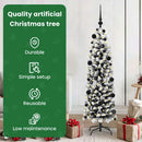 vidaXL Mű karácsonyfa 150 LED-del Zöld 150 cm PVC, acél és műanyag