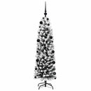 vidaXL Mű karácsonyfa 150 LED-del Zöld 150 cm PVC, acél és műanyag