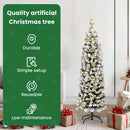 vidaXL Mű karácsonyfa 150 LED-del Zöld 150 cm PVC, acél és műanyag