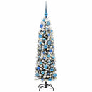 vidaXL Mű karácsonyfa 150 LED-del Zöld 150 cm PVC, acél és műanyag