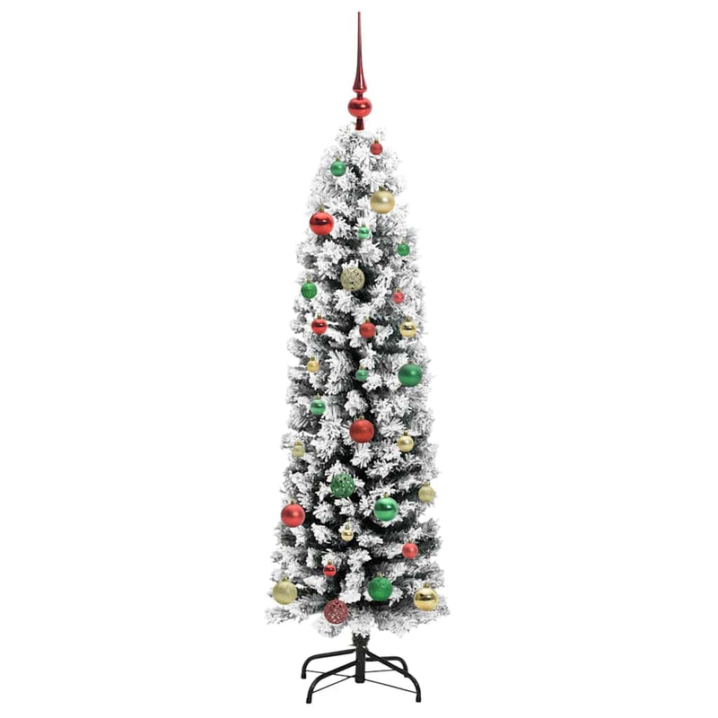 vidaXL Mű karácsonyfa 150 LED-del Zöld 150 cm PVC, acél és műanyag