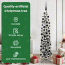 vidaXL Mű karácsonyfa 300 LED-del Zöld 180 cm PVC, acél és műanyag