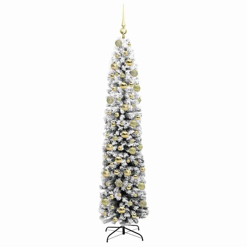 vidaXL Mű karácsonyfa 300 LED-del Zöld 180 cm PVC, acél és műanyag