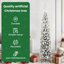 vidaXL Mű karácsonyfa 300 LED-del Zöld 180 cm PVC, acél és műanyag