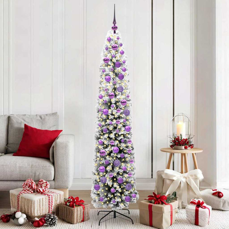 vidaXL Mű karácsonyfa 300 LED-del Zöld 180 cm PVC, acél és műanyag