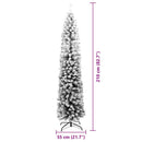 vidaXL Mű karácsonyfa 300 LED-del Zöld 210 cm PVC, acél és műanyag