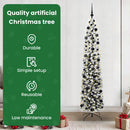 vidaXL Mű karácsonyfa 300 LED-del Zöld 210 cm PVC, acél és műanyag