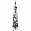 vidaXL Mű karácsonyfa 300 LED-del Zöld 210 cm PVC, acél és műanyag