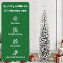 vidaXL Mű karácsonyfa 300 LED-del Zöld 210 cm PVC, acél és műanyag