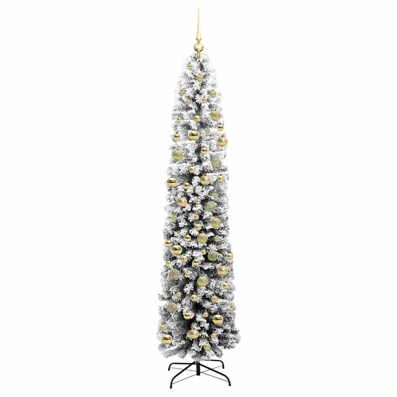 vidaXL Mű karácsonyfa 300 LED-del Zöld 210 cm PVC, acél és műanyag