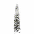 vidaXL Mű karácsonyfa 300 LED-del Zöld 210 cm PVC, acél és műanyag