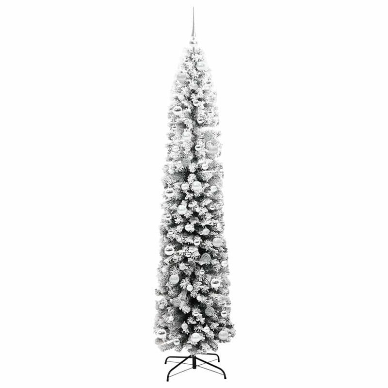 vidaXL Mű karácsonyfa 300 LED-del Zöld 210 cm PVC, acél és műanyag