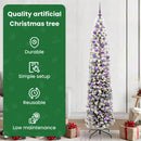 vidaXL Mű karácsonyfa 300 LED-del Zöld 210 cm PVC, acél és műanyag