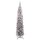 vidaXL Mű karácsonyfa 300 LED-del Zöld 210 cm PVC, acél és műanyag