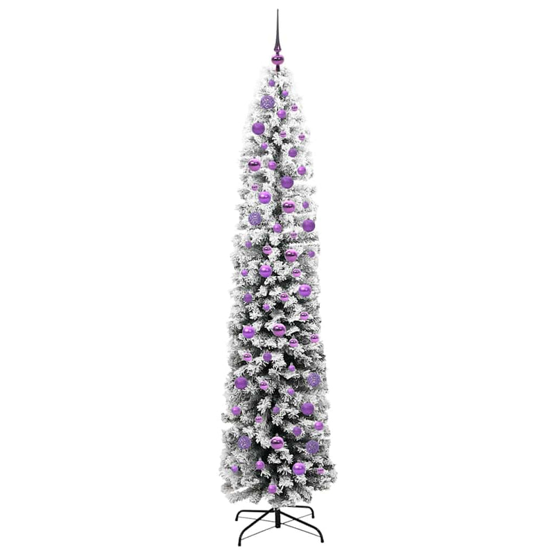 vidaXL Mű karácsonyfa 300 LED-del Zöld 210 cm PVC, acél és műanyag