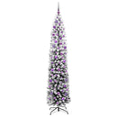 vidaXL Mű karácsonyfa 300 LED-del Zöld 210 cm PVC, acél és műanyag