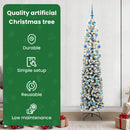 vidaXL Mű karácsonyfa 300 LED-del Zöld 210 cm PVC, acél és műanyag
