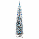 vidaXL Mű karácsonyfa 300 LED-del Zöld 210 cm PVC, acél és műanyag