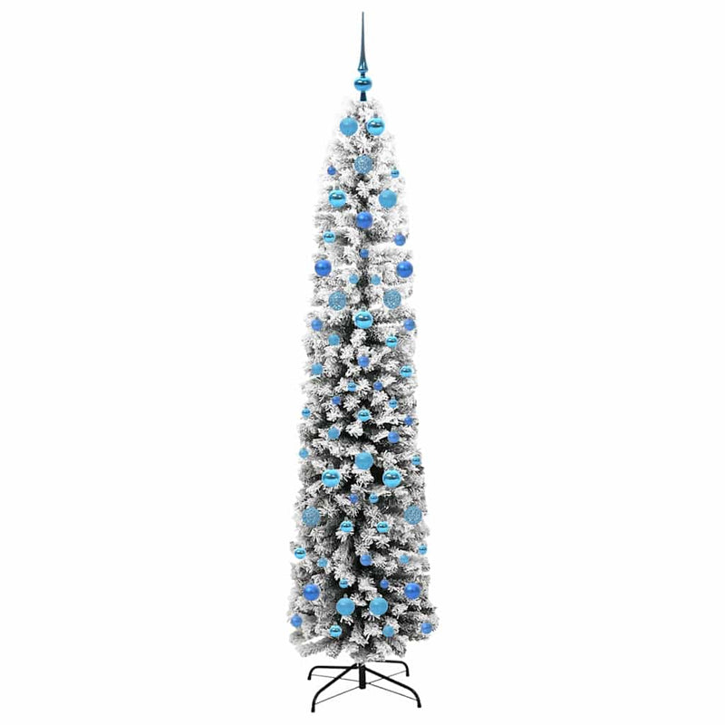 vidaXL Mű karácsonyfa 300 LED-del Zöld 210 cm PVC, acél és műanyag