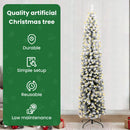 vidaXL Mű karácsonyfa 300 LED-del Zöld 240 cm PVC, acél és műanyag