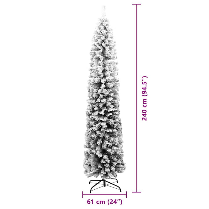 vidaXL Mű karácsonyfa 300 LED-del Zöld 240 cm PVC, acél és műanyag