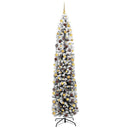 vidaXL Mű karácsonyfa 300 LED-del Zöld 240 cm PVC, acél és műanyag