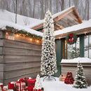 vidaXL Mű karácsonyfa 300 LED-del Zöld 240 cm PVC, acél és műanyag