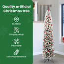 vidaXL Mű karácsonyfa 300 LED-del Zöld 240 cm PVC, acél és műanyag