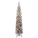 vidaXL Mű karácsonyfa 300 LED-del Zöld 240 cm PVC, acél és műanyag