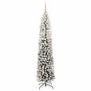 vidaXL Mű karácsonyfa 300 LED-del Zöld 240 cm PVC, acél és műanyag