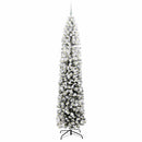 vidaXL Mű karácsonyfa 300 LED-del Zöld 240 cm PVC, acél és műanyag