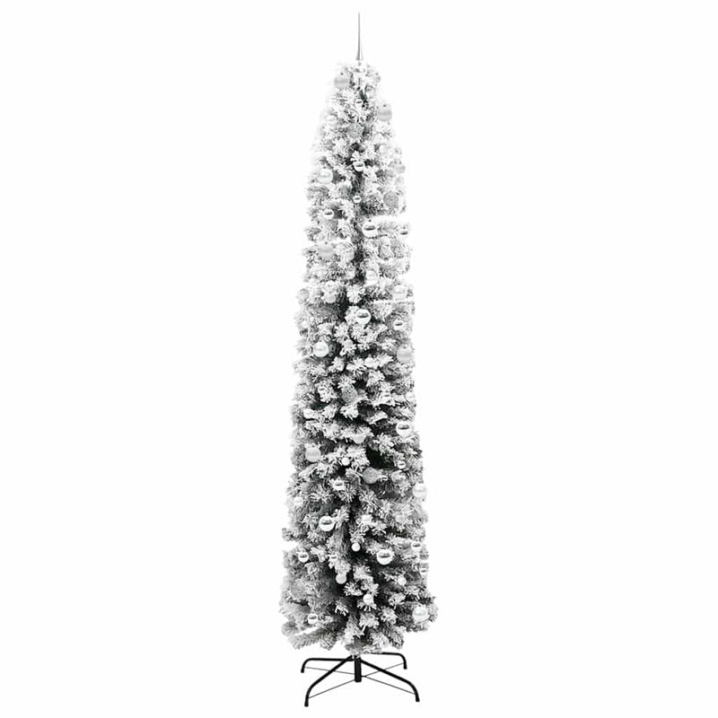 vidaXL Mű karácsonyfa 300 LED-del Zöld 240 cm PVC, acél és műanyag