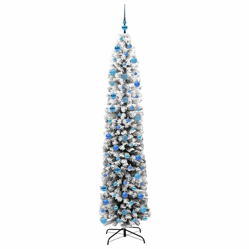 vidaXL Mű karácsonyfa 300 LED-del Zöld 240 cm PVC, acél és műanyag