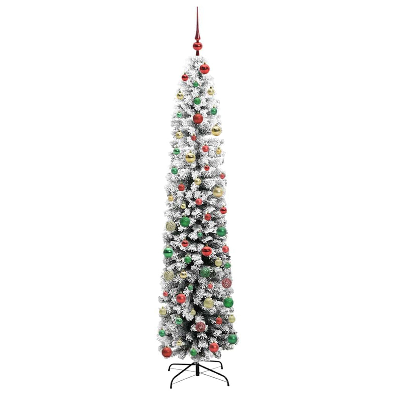 vidaXL Mű karácsonyfa 300 LED-del Zöld 240 cm PVC, acél és műanyag