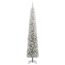 vidaXL Mű karácsonyfa 300 LED-del Zöld 270 cm PVC, acél és műanyag