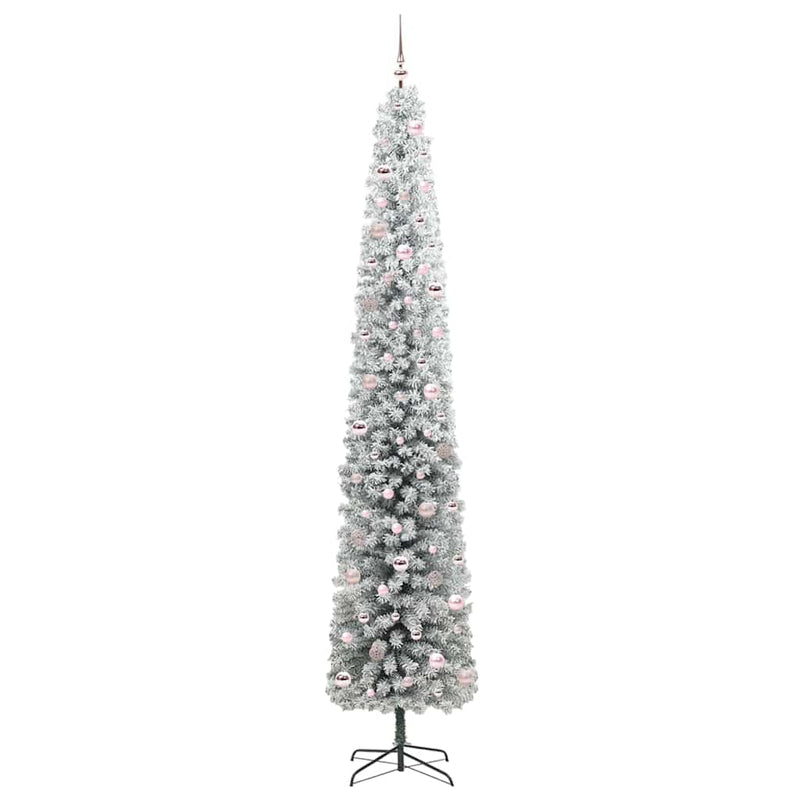 vidaXL Mű karácsonyfa 300 LED-del Zöld 270 cm PVC, acél és műanyag