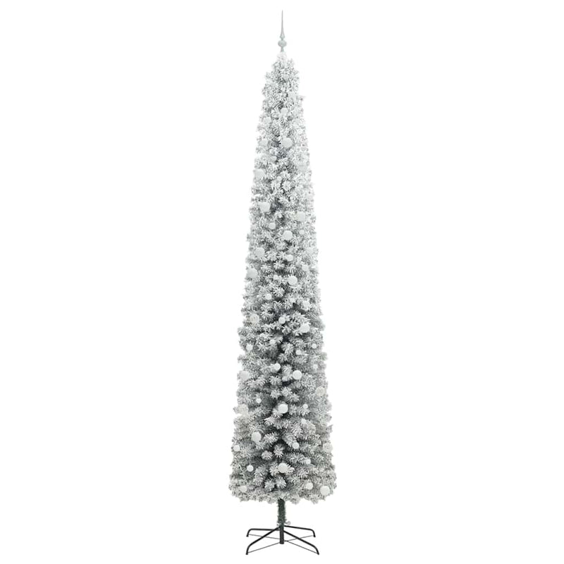 vidaXL Mű karácsonyfa 300 LED-del Zöld 270 cm PVC, acél és műanyag
