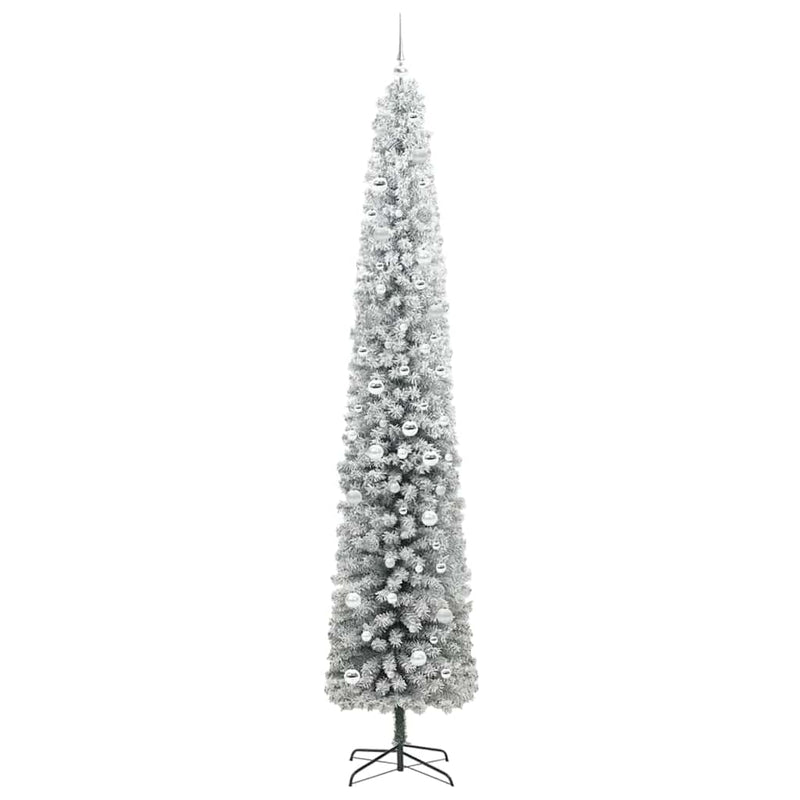 vidaXL Mű karácsonyfa 300 LED-del Zöld 270 cm PVC, acél és műanyag
