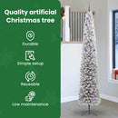 vidaXL Mű karácsonyfa 300 LED-del Zöld 270 cm PVC, acél és műanyag