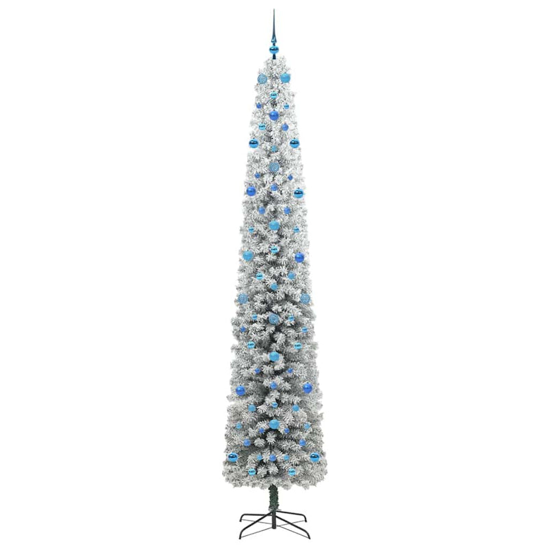 vidaXL Mű karácsonyfa 300 LED-del Zöld 270 cm PVC, acél és műanyag