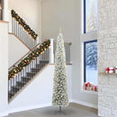 vidaXL Mű karácsonyfa 300 LED-del Zöld 300 cm PVC, acél és műanyag