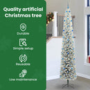 vidaXL Mű karácsonyfa 300 LED-del Zöld 300 cm PVC, acél és műanyag